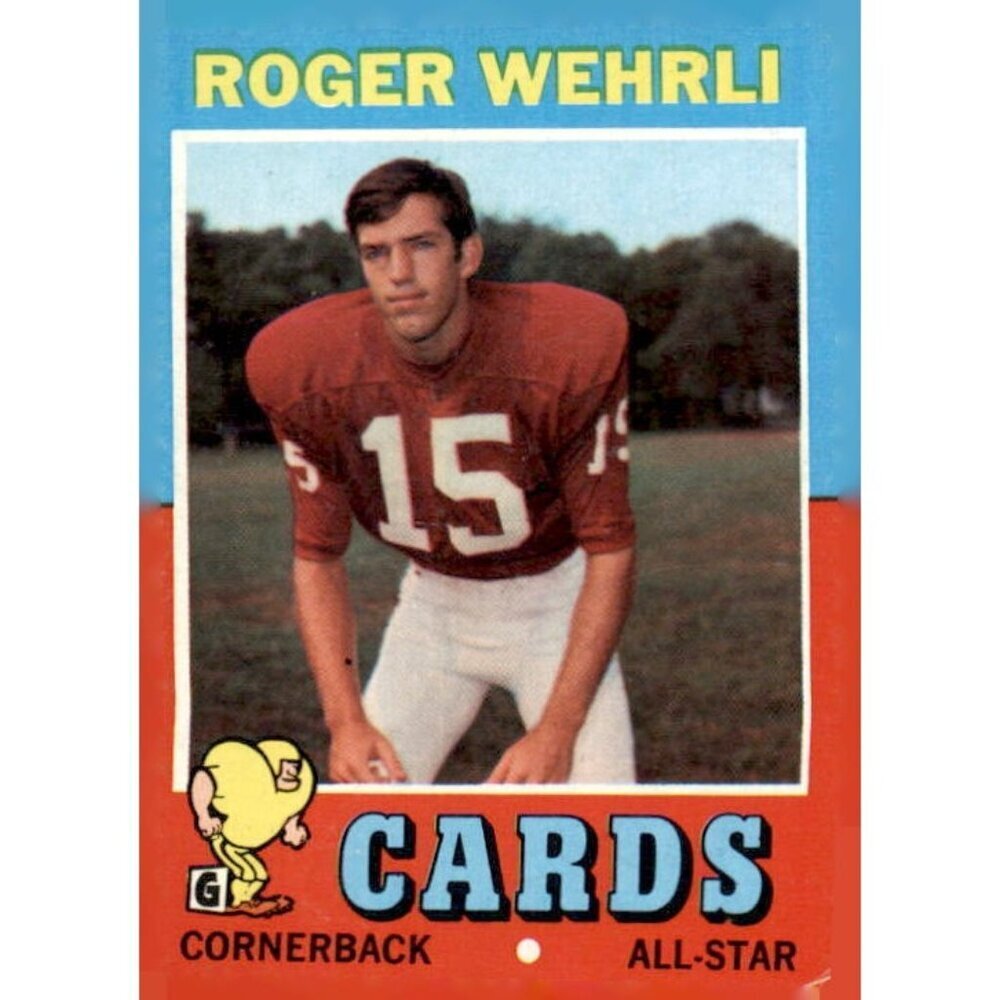 1971 Topps #188 Roger Wehrli St Louis Cardinals Rookie Hall of Fame